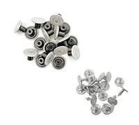 Trimming Shop Buttons for Jeans, Premium 14mm Jean Buttons for Denim Clothing, Replacement Jean Button with Pins for Denim, Jeans, Jackets, Skirts, 10pcs Set