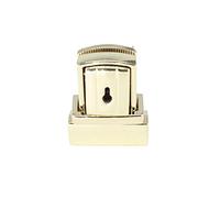 Trimming Shop Catch Tuck Lock Clasp Buckle Purse Closer Thumb Lock for Leather Bag, Purse, Handbag, Scrapbooking, Art & Craft, DIY Projects, Gold, 36mm x 28mm, 5pcs