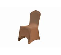 Trimming Shop Chair Cover Spandex Polyester Stretch Fabric Dining Slipcovers Washable & Removable Protective Wedding Chair Cover for Wedding Banquets Ceremony & Hotel Dinner (Chocolate, Pack of 10)