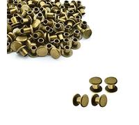 Trimming Shop Chicago Screw Rivets Flat Head, Bronze, 9mm x 6mm, 10pcs