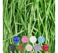 Trimming Shop Christmas Green Shredded Tissue Paper 200g, Decorative Gift Packaging Hamper Filler, Soft Dust free Paper Shreds for Hampers, Baskets & Boxes Stuffing, Weddings, Birthday & Christmas