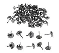 Trimming Shop Chrome Upholstery Nail Tacks Studs Furniture Tacks Push Pins 15mm x 9mm Decorative Thump Tack Studs for Leathercraft Cork Board DIY Projects Wood Sofa Chair Bed, 500pcs