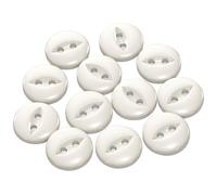 Trimming Shop Clear 11mm Round Resin Fisheye Buttons, 2 Hole Plastic Sewing Buttons for Clothing, Knitting, DIY Crafts, Crochet, Fashion Design & Scrapbooking Projects, 50pcs