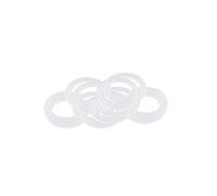 Trimming Shop Clear 30mm Plastic Washers Self-Backing Rings for Eyelets, Curtain Poles, Drapes, Pool Covers, Tarpaulin, Banners, 30pcs