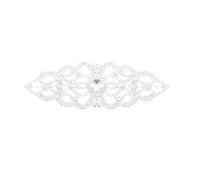 Trimming Shop Crystal Rhinestone Diamante Sew-On Motif Patch 160mm x 55mm