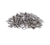 Trimming Shop D Ring Hooks With Single Hole for Picture Frame Hangers Clips for Hanging Family Photo Frames, Clocks, Art Crafts, DIY Projects, 10mm, Silver, 50pcs