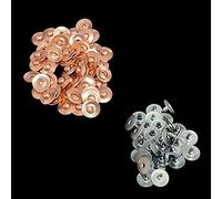 Trimming Shop Denim Rivets Jeans Decorative Brass Hat Rivets Replacement Repair for Fashion Accessories Clothing, Leathercraft Decorations, 7mm, Copper, 50pcs