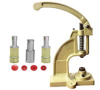 Trimming Shop DK-98 Heavy Duty Hand Press Machine T3 KAM Plastic Snaps Fastener Installing Dies For Fabric Clothing Repair DIY Arts and Crafts Projects