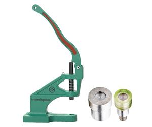 Trimming Shop Double Cap Tubular Rivet Fixing Dies with Universal The Green Machine Hand Press for DIY Leathercrafts, Belt, Repair Clothing, Making Handbag, 7mm