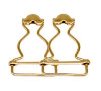 Trimming Shop Dungaree Buckle 25mm Bronze Metal Clip Fasteners for Braces, Bibs, Overalls, Jumpsuits, Kid’s Clothing, Handbags & DIY Workwear Strong Adjustable Buckles, 4pcs