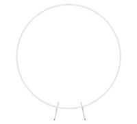 Trimming Shop Golden Circle Balloon Arch Stand Flower Balloon Plants Vine Climbing Metal Frame With Floor Base for Birthday, Wedding, Baby Shower, Parties, Photo Background Decoration, 250cm