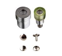 Trimming Shop Green Machine Hand Press with 12mm Double Cap Rivet Dies