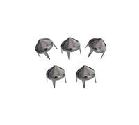 Trimming Shop Gun Metal/Black High Cone Spike Studs Rivets - Embellishment for Bag, Belt, Leather Crafts, Clothes - Spiked Studs for Punk Rock or Goth Metal Fashion - 9mm - Set of 100