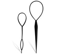 Trimming Shop Hair Braid Tool Set, Plastic Topsy Tail Tool, Black, 1 Pack