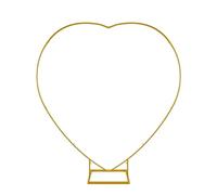 Trimming Shop Heart Balloon Arch Stand 6.5ft Party Decoration Gold Balloon Arch Metal Frame for Birthday Wedding Valentines Baby Shower Bridal Proposal Engagement Background Decor