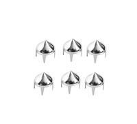 Trimming Shop High Cone Punk Studs Hand Pressed Leather Rivets for Craft Making, DIY Clothes, Jackets, Belts, Footwear, and Bags (8mm, Silver, 50pcs)
