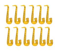 Trimming Shop Inflatable Saxophone Balloon 12pcs Musical Instruments Accessories Party Supplies For Hen Night, Kids, Adults, Party Decoration, Yellow