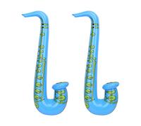 Trimming Shop Inflatable Saxophone Balloon 2pcs, Blue