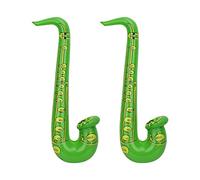 Trimming Shop Inflatable Saxophone Balloon 2pcs Musical Instruments Accessories Party Supplies For Hen Night, Kids, Adults, Party Decoration, Green