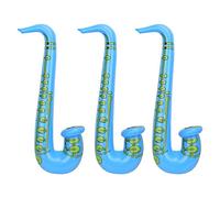 Trimming Shop Inflatable Saxophone Balloon 3pcs Musical Instruments Accessories Party Supplies For Hen Night, Kids, Adults, Party Decoration, Blue