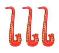 Trimming Shop Inflatable Saxophone Balloon 3pcs Musical Instruments Accessories Party Supplies For Hen Night, Kids, Adults, Party Decoration, Red