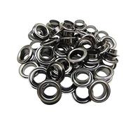 Trimming Shop Iron Eyelets Grommets with Washers for Pool Covers, Leathercraft, Tarpaulin, Vinyl Banners, Yoga Mat, Art and Craft, DIY Projects, 16mm, Gunmetal, 100pcs