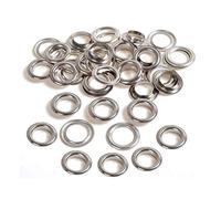 Trimming Shop Iron Eyelets Grommets with Washers for Pool Covers, Leathercraft, Tarpaulin, Vinyl Banners, Yoga Mat, Art and Craft, DIY Projects, 18mm, Silver, 100pcs