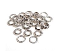Trimming Shop Iron Eyelets with Washers Durable Grommets for Repair Clothing, Handbag, Leather Work, Scrapbooking, Art and Craft, DIY Projects, 15mm, Silver, 100pcs