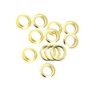 Trimming Shop Iron Eyelets with Washers Durable Grommets for Repair Clothing, Handbag, Leather Work, Scrapbooking, Art and Craft, DIY Projects, 11mm, Gold, 100pcs