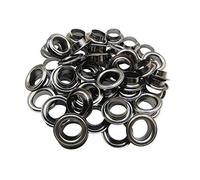 Trimming Shop Iron Eyelets with Washers Durable Grommets for Repair Clothing, Handbag, Leather Work, Scrapbooking, Art and Craft, DIY Projects, 14mm, Gunmetal, 100pcs