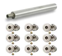 Trimming Shop Jeans Buttons 17mm Silver 10 Pcs Pin Back Tack Hand Tool DIY