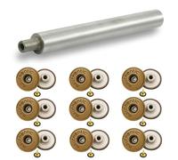 Trimming Shop Jeans Buttons 20mm Bronze 10 Pcs Durable Fasteners Tool Denim