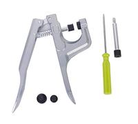 Trimming Shop Kam Snaps Install Plier, T3, T5 & T8 Kam Snaps Button Fastener Setting Tool for Sewing Crafting DIY Baby Bib Cloth Diaper Woolen Clothing, Silver