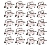 Trimming Shop Key Fob Hardware Silver 1" Lanyard Keychain Hardware-20pcs