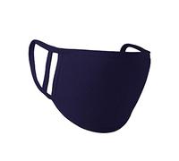 Trimming Shop Kids Face Mask Washable, Navy Blue, 14cm x 10cm, 2pcs