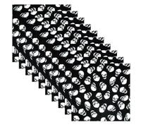 Trimming Shop Large skull Bandana 54cm Cotton, Gothic Skull Head Wrap, Unisex Square Scarf, Breathable Motorcycle Bandana, Outdoor Riding Punk Neck Scarf, 10pcs