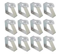 Trimming Shop Leaf Design Tablecloth Clips 12 Pack Stainless Steel Decorative Table Cover Clamps Multipurpose Tablecloth Holders for Indoor & Outdoor Use - Picnic Party Wedding BBQ Camping & Dinner