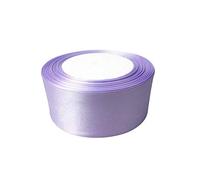 Trimming Shop Lilac Purple Ribbon Roll - 40mm x 25 Metres - Double Sided Satin Brightly Coloured - 100% Polyester - for Gift Wrapping, Decorating, Arts and Craft - Machine Washable