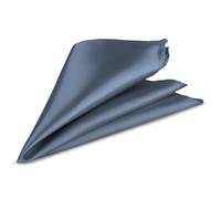 Trimming Shop Men’s Satin Pocket Square Handkerchief - Solid Colour Suit Hanky for Wedding, Groom, Prom, Party Unisex Plain Formal Wear Fashion Pocket Square, Soft Satin Dress Hanky (23cm, Light Grey)