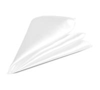 Trimming Shop Men’s Satin Pocket Square Handkerchief - Solid Colour Suit Hanky for Wedding, Groom, Prom, Party Unisex Plain Formal Wear Fashion Pocket Square, Soft Satin Dress Hanky (23cm, White)