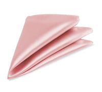 Trimming Shop Men’s Satin Pocket Square Handkerchief - Solid Colour Suit Hanky for Wedding, Groom, Prom, Party Unisex Plain Formal Wear Fashion Pocket Square, Soft Satin Dress Hanky (23cm, Baby Pink)