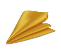 Trimming Shop Men’s Satin Pocket Square Handkerchief - Solid Colour Suit Hanky for Wedding, Groom, Prom, Party Unisex Plain Formal Wear Fashion Pocket Square, Soft Satin Dress Hanky (23cm, Gold)