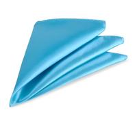 Trimming Shop Men’s Satin Pocket Square Handkerchief - Solid Colour Suit Hanky for Wedding, Groom, Prom, Party Unisex Plain Formal Wear Fashion Pocket Square, Soft Satin Dress Hanky (23cm, Turquoise)