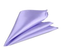 Trimming Shop Men’s Satin Pocket Square Handkerchief Suit Hanky for Wedding, Groom, Prom, Party Unisex Plain Formal Wear Fashion Pocket Square, Soft Satin Dress Hanky (23cm, Light Purple)