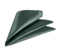 Trimming Shop Men’s Satin Pocket Square Handkerchief Suit Hanky for Wedding, Groom, Prom, Party Unisex Plain Formal Wear Fashion Pocket Square, Soft Satin Dress Hanky (23cm, Forest Green)