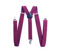 Trimming Shop Men's Suspender Braces - Heavy Duty Clip on Suspenders - Fully Adjustable and Elasticated - Fashion Accessory for Parties, Weddings, Casual, Formal Events