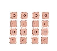 Trimming Shop Metal Clasps Magnetic Snap Fasteners Sewing Accessory for DIY Crafts, Clothing, Handbag, Leather Coat, Jacket, Purse Making (18mm, Rose Gold, 10pcs)