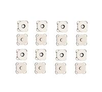 Trimming Shop Metal Clasps Magnetic Snap Fasteners Sewing Accessory for DIY Crafts, Clothing, Handbag, Leather Coat, Jacket, Purse Making (14mm, Silver, 10pcs)