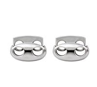Trimming Shop Metal Double Hole Cord Stopper Toggle, Spring Loaded Drawstring Lock Fastener for Hoodies, Jackets & Bags - Heavy Duty Twin Hole Cord Adjuster