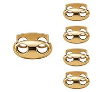 Trimming Shop Metal Double Hole Cord Stopper Toggle, Spring Loaded Drawstring Lock Fastener for Hoodies, Jackets & Bags - Heavy Duty Twin Hole Cord Adjuster